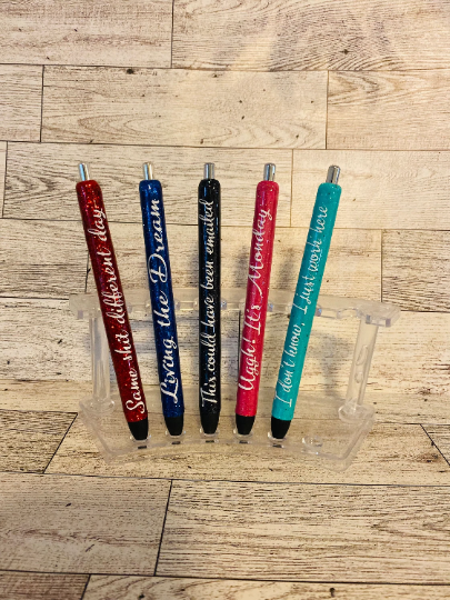 Funny Pen Set of 6 Customer Service Pens Funny for Work Co-worker