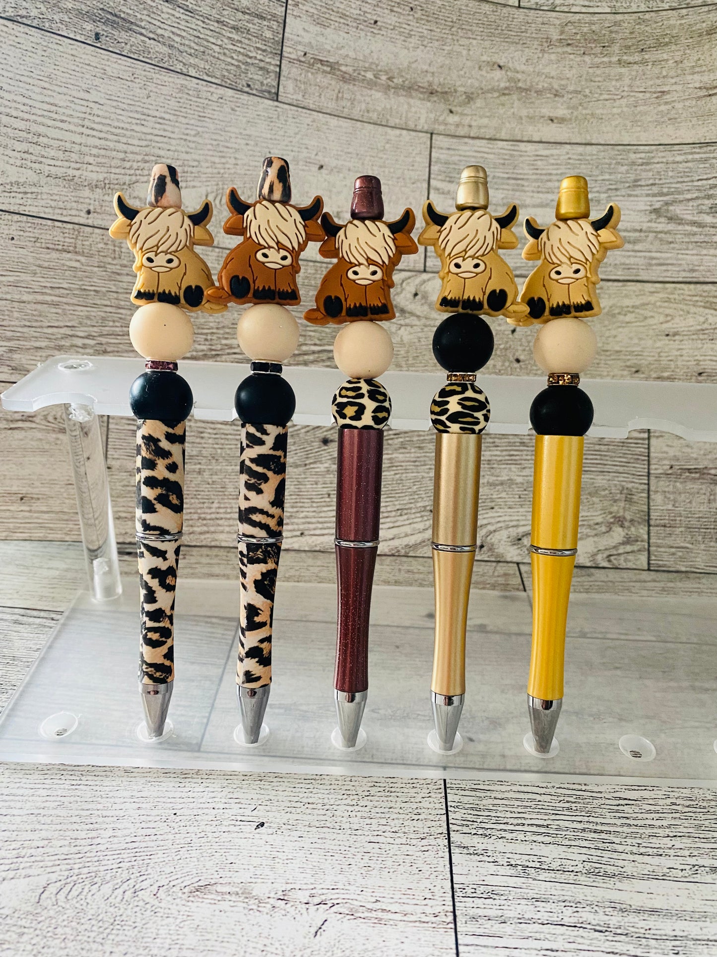 Hyland Cow Beaded Pens