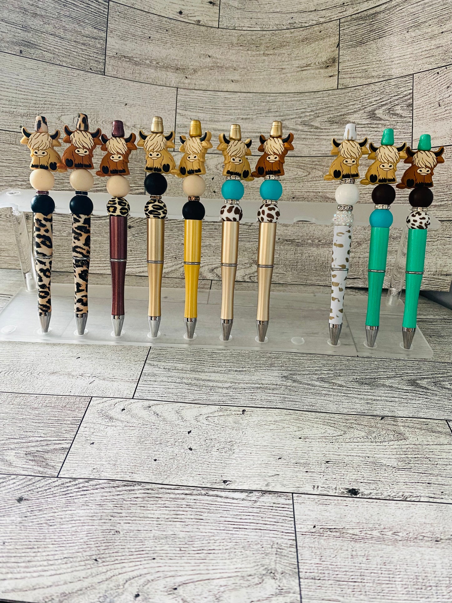 Hyland Cow Beaded Pens