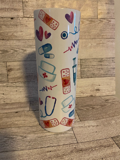 Custom Nurse Life/Scrub Life/ Sublimations/ Tumblers/#Nurselife/#Scrublife