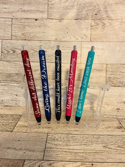 Office Meme glitter gel pens, Inkjoy Gel Glitter Pens, Office Pens, Funny Memes, Glitter Gift Pens, Refillable, Planner Accessories